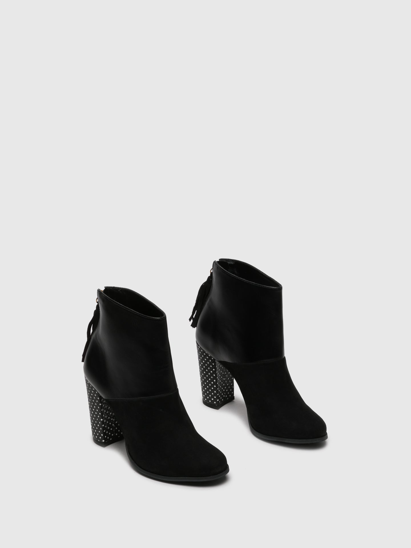 Parodi Passion Black Zip Up Ankle Boots