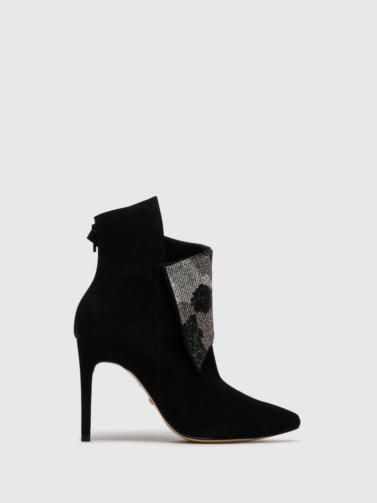 Parodi Passion Black Stiletto Ankle Boots