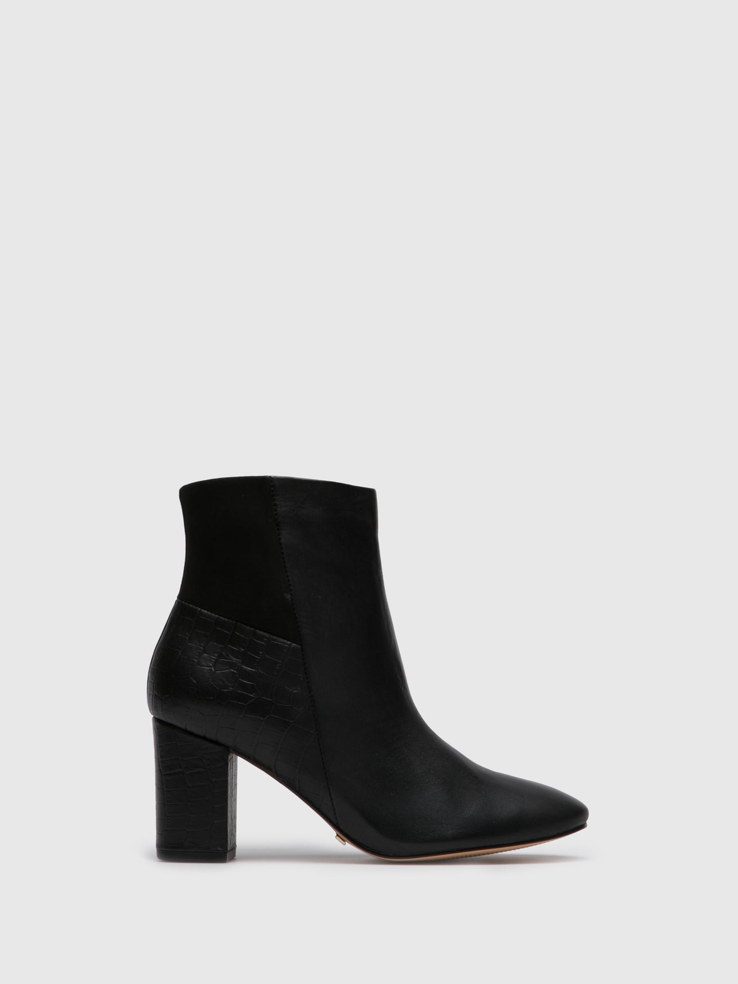 Parodi Passion Black Zip Up Ankle Boots