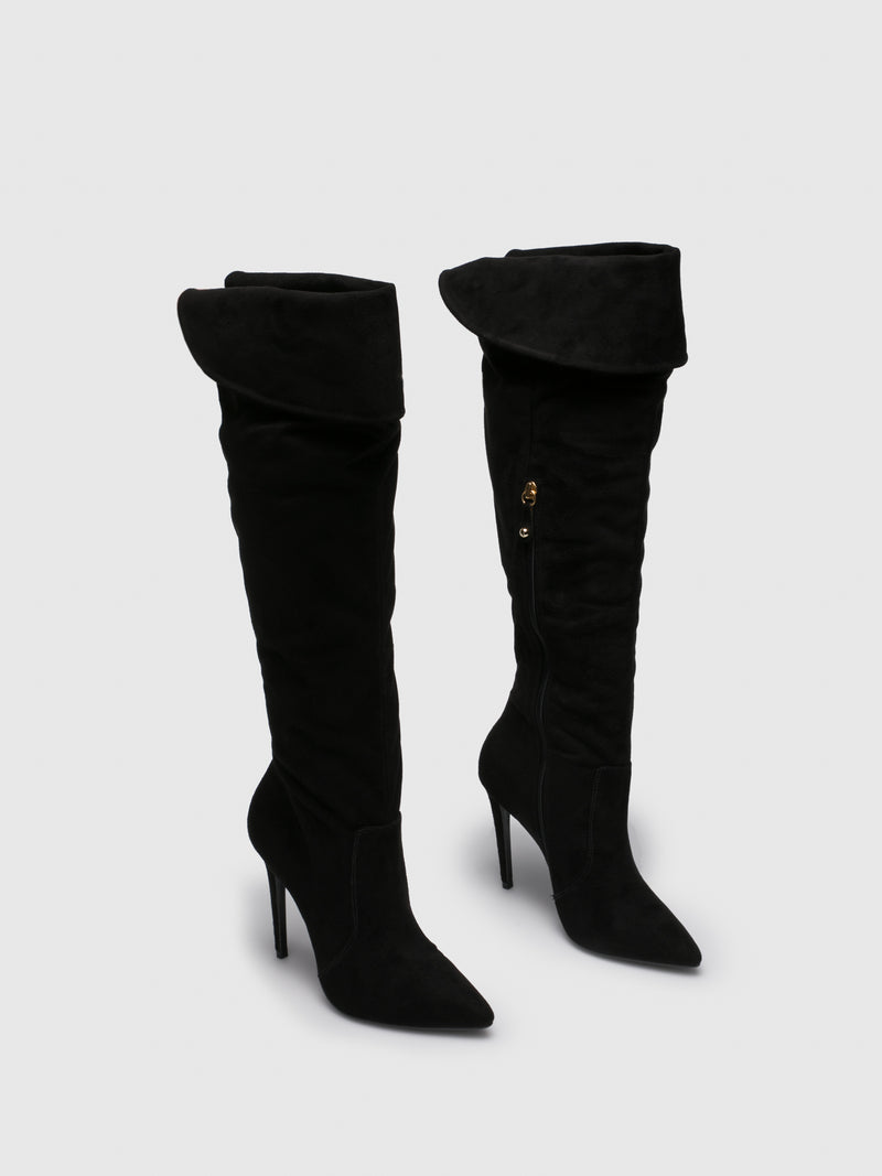 Parodi Passion Black Knee-High Boots