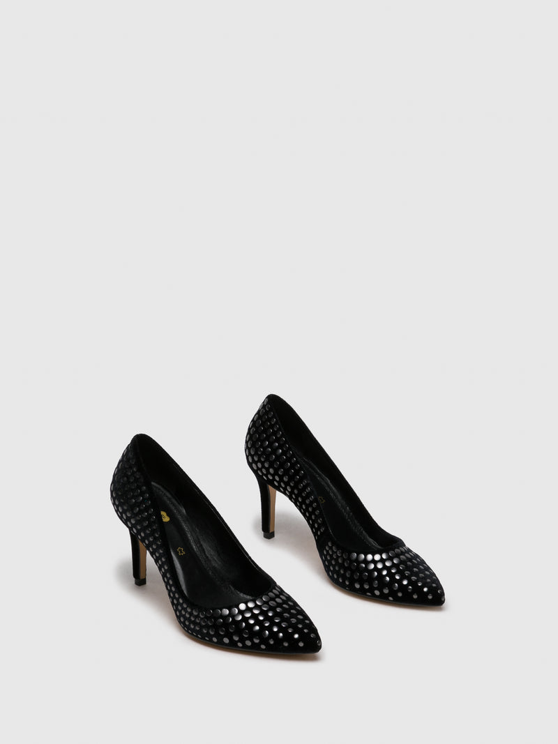 Parodi Passion Black Appliqués Shoes