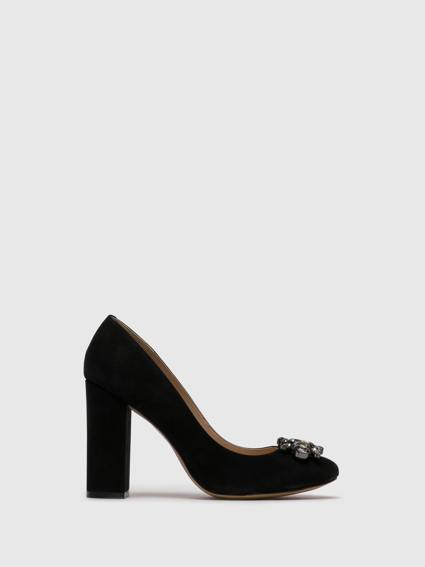 Parodi Passion Black Round Toe Pumps