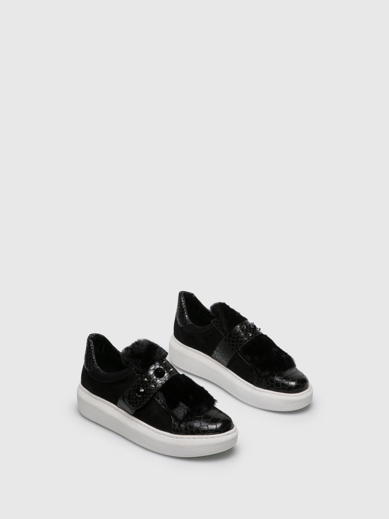 Parodi Passion Black Slip-on Trainers