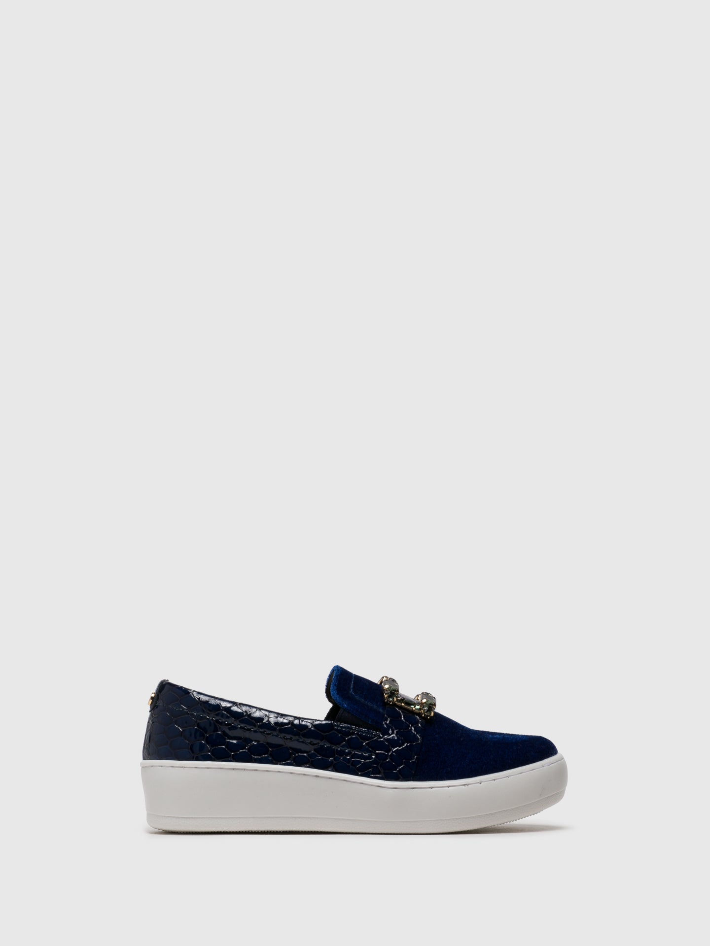 Parodi Passion Navy Slip-on Trainers