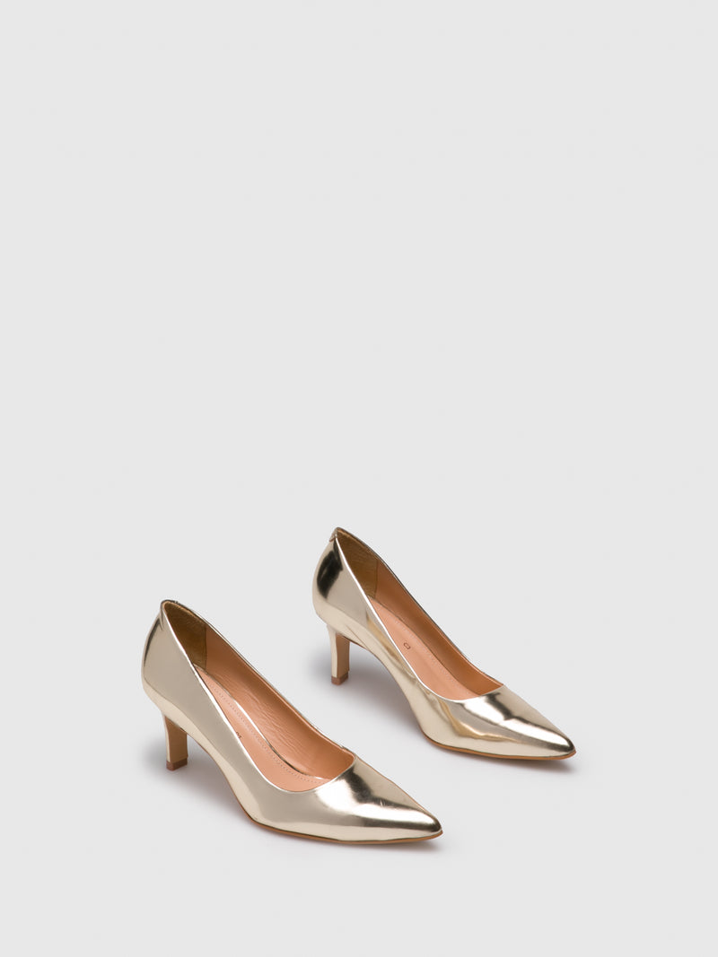 Parodi Passion Gold Pointed Toe Shoes