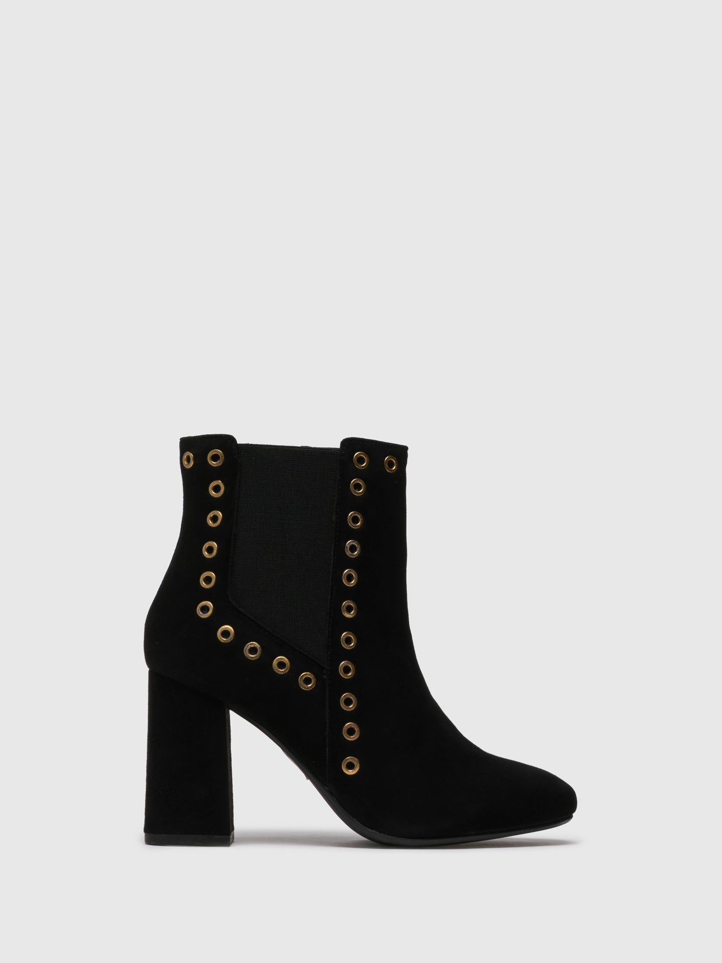 Parodi Sunshine Black Zip Up Ankle Boots