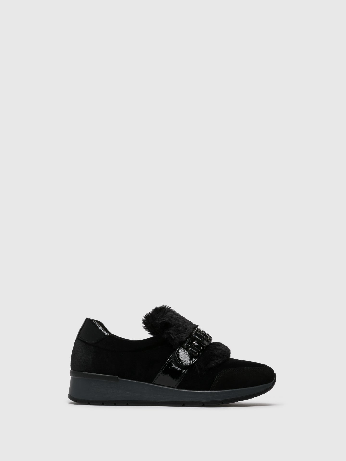 Parodi Sunshine Black Appliqués Trainers