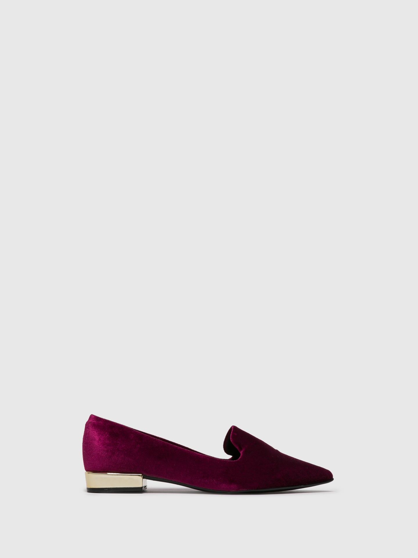 Parodi Sunshine DarkRed Pointed Toe Ballerinas