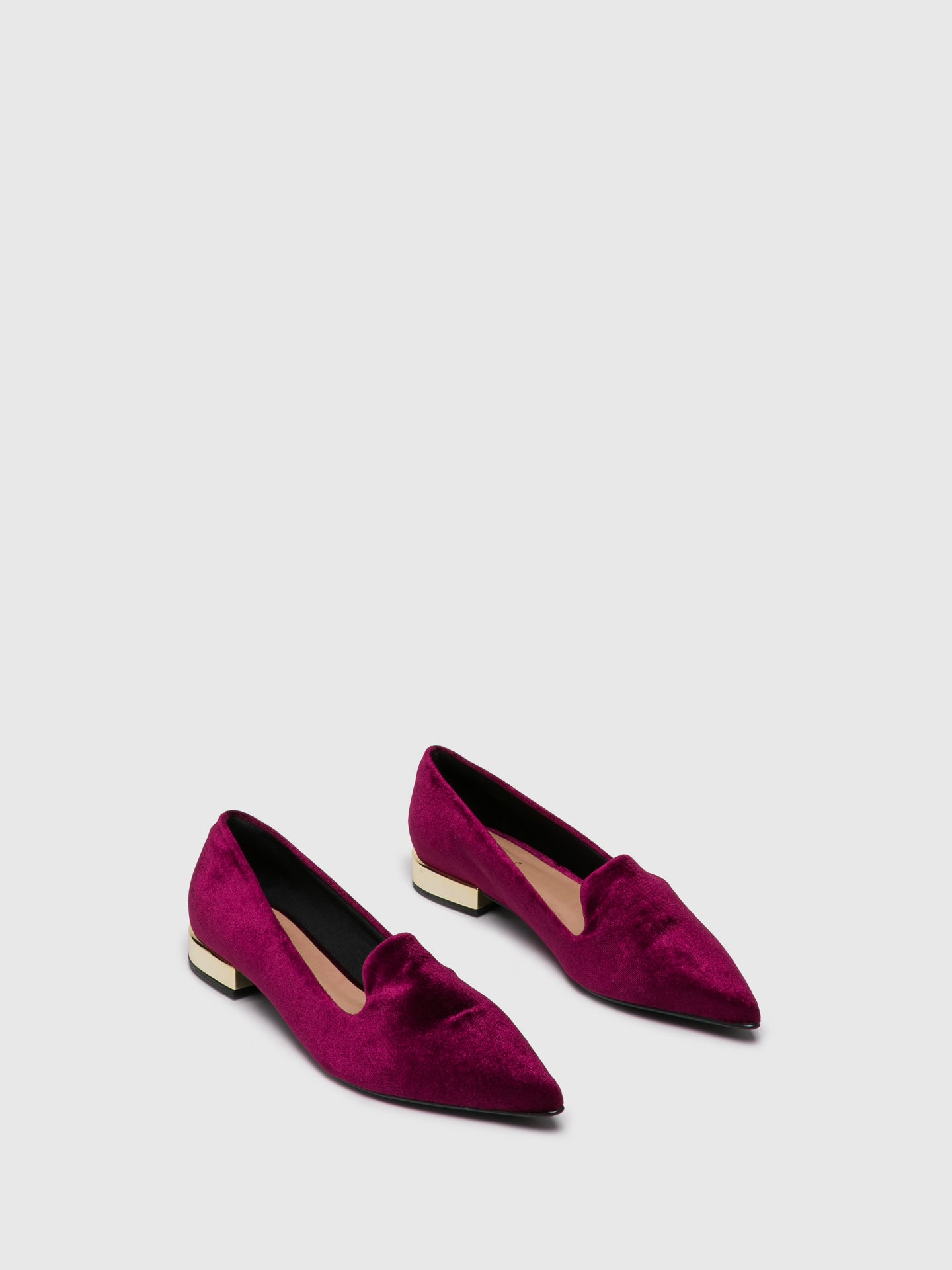 Parodi Sunshine DarkRed Pointed Toe Ballerinas