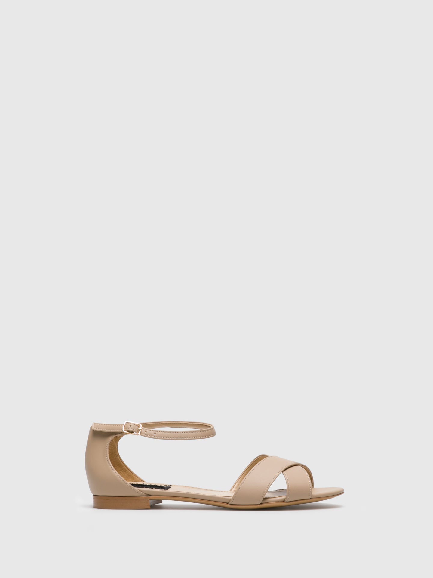 Patricia Correia Beige Ankle Strap Sandals