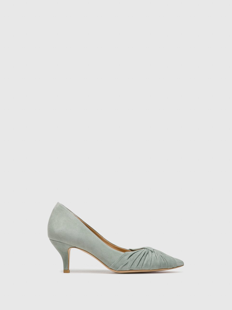 Perlato Green Sling-Back Pumps Shoes