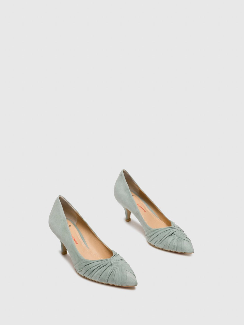 Perlato Green Sling-Back Pumps Shoes