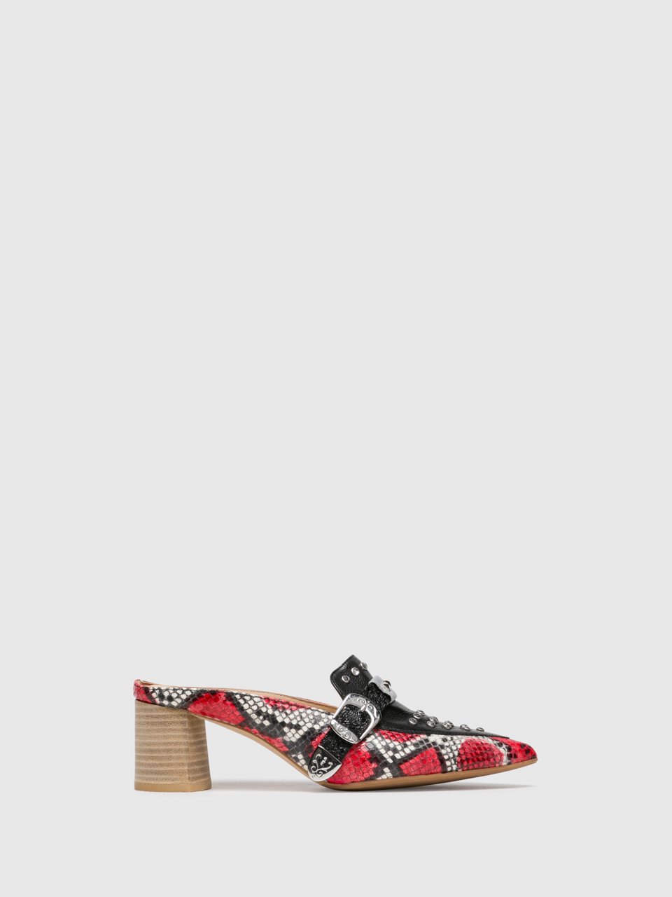 Perlato Multicolor Pointed Toe Mules