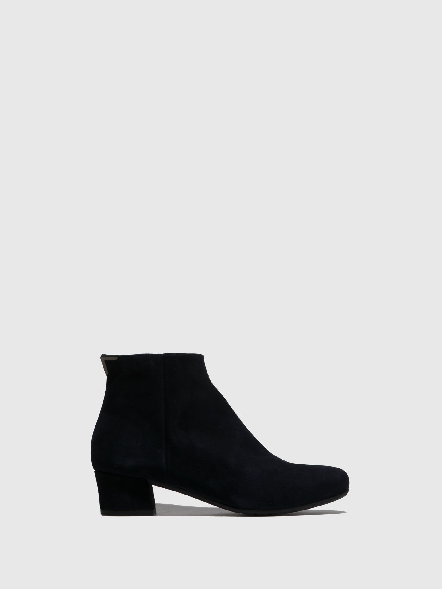 Perlato Blue Zip Up Ankle Boots