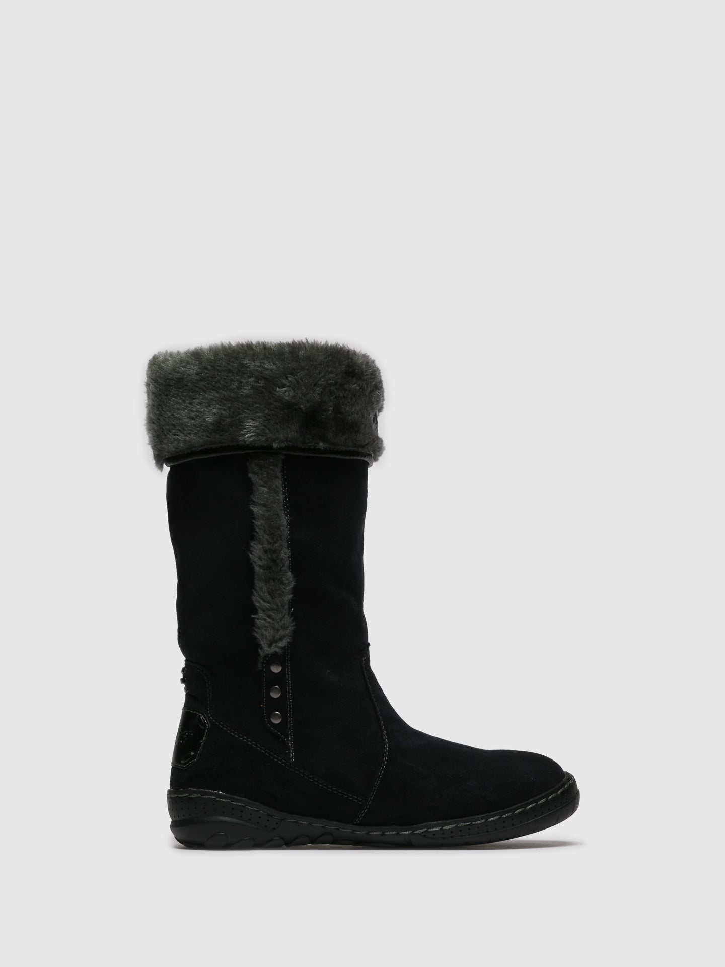 Pixie Black Fleece Boots