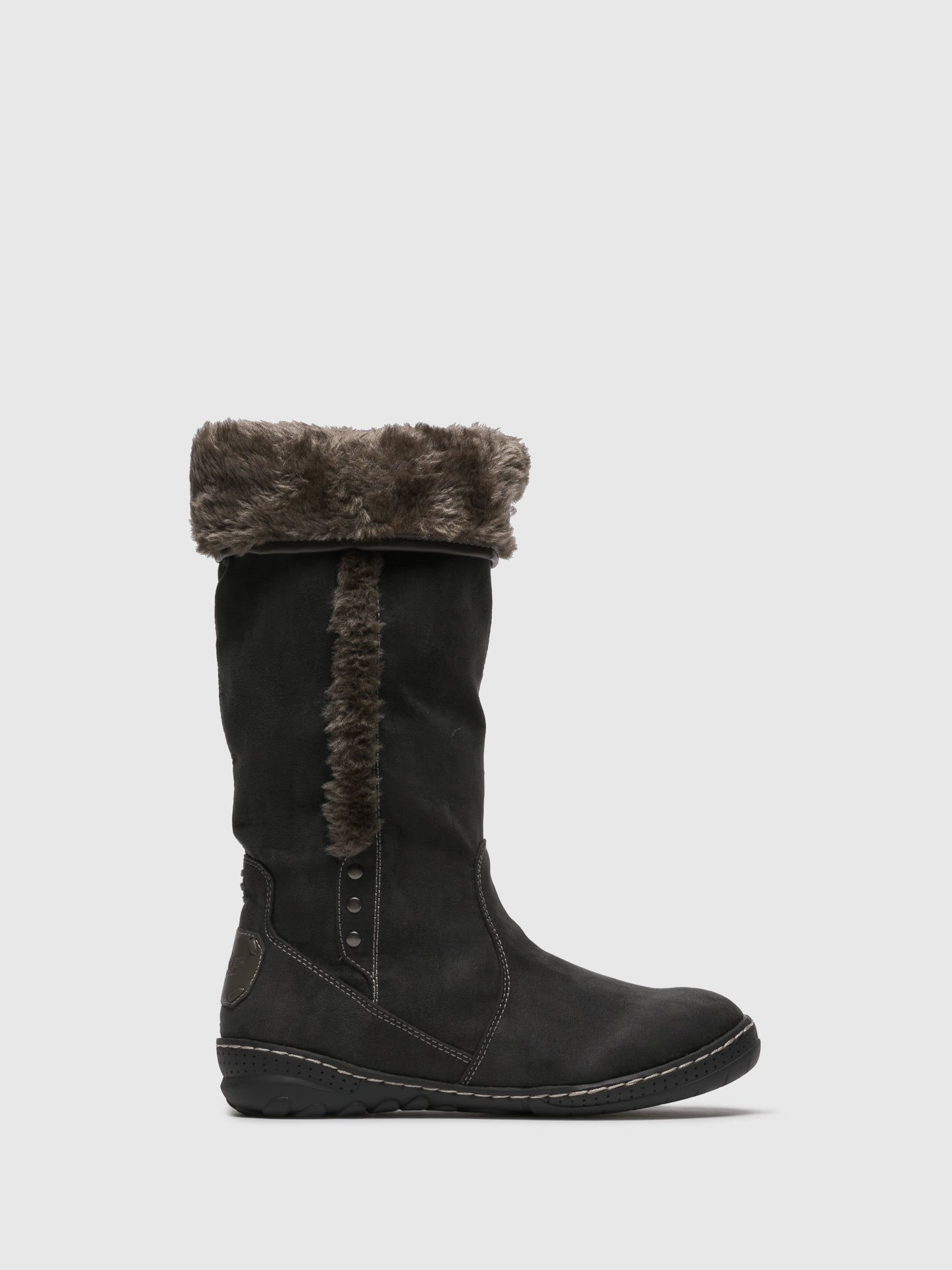 Pixie Gray Fleece Boots