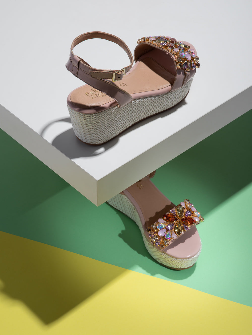 Parodi Sunshine Pink Wedge Sandals