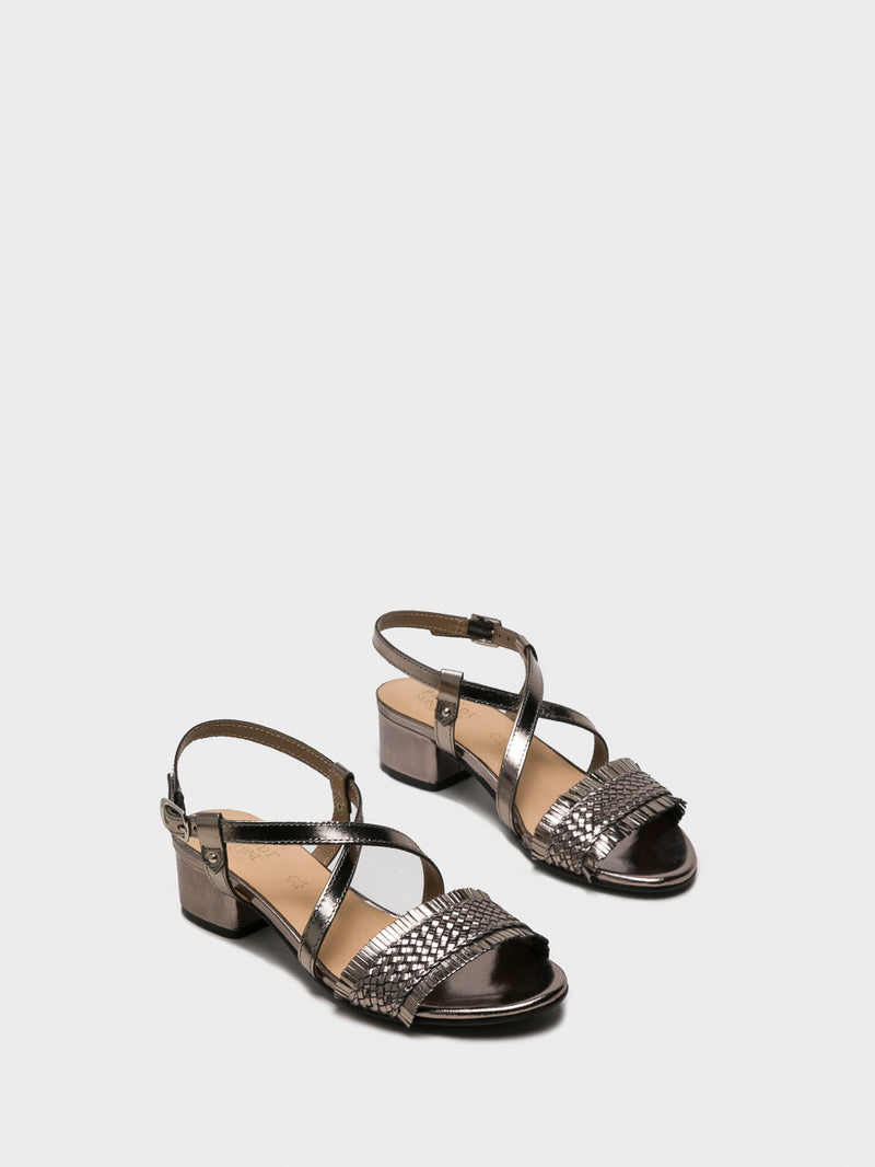 Parodi Sunshine Black Crossover Sandals