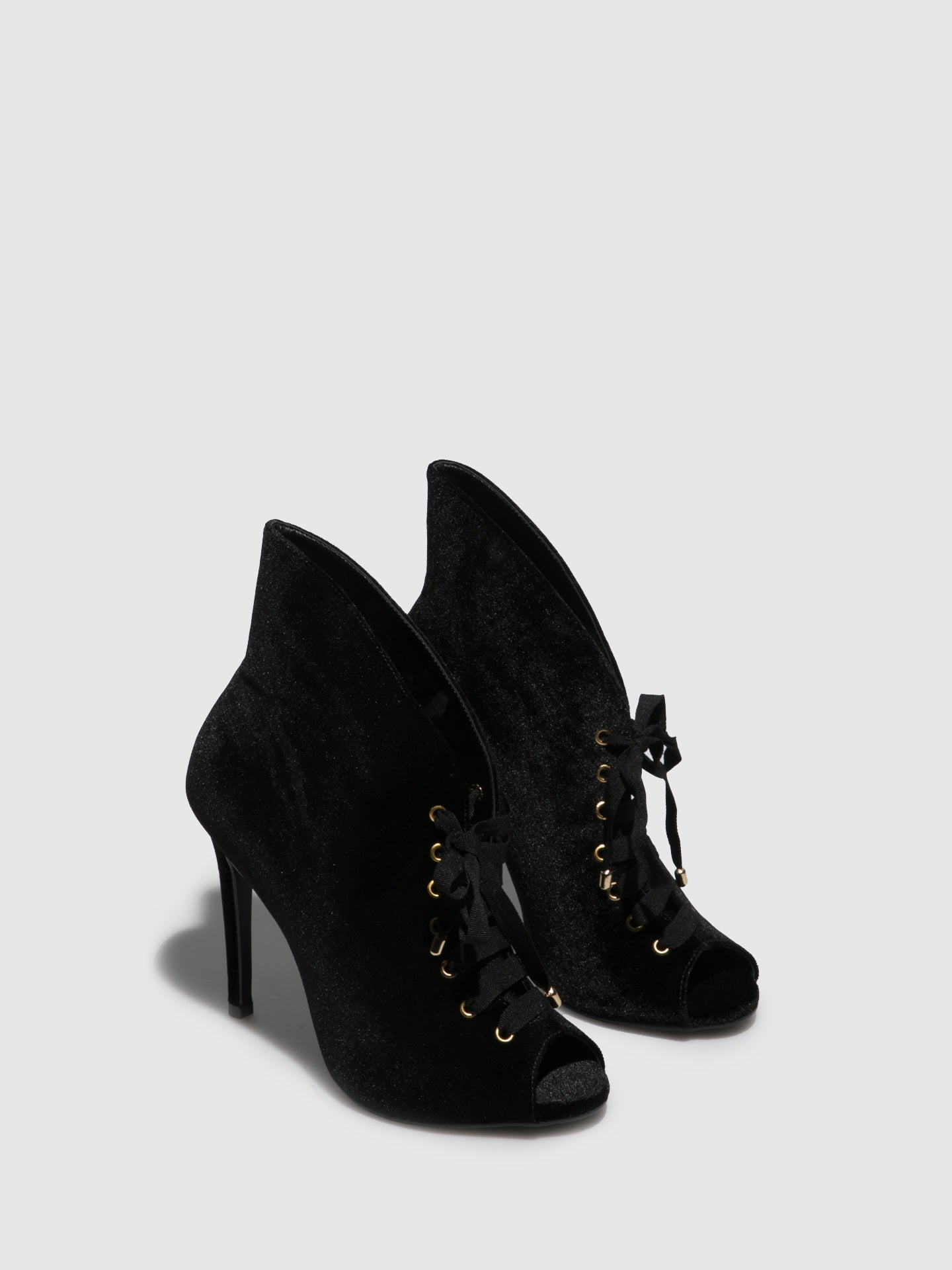 Parodi Passion Black Round Toe Ankle Boots