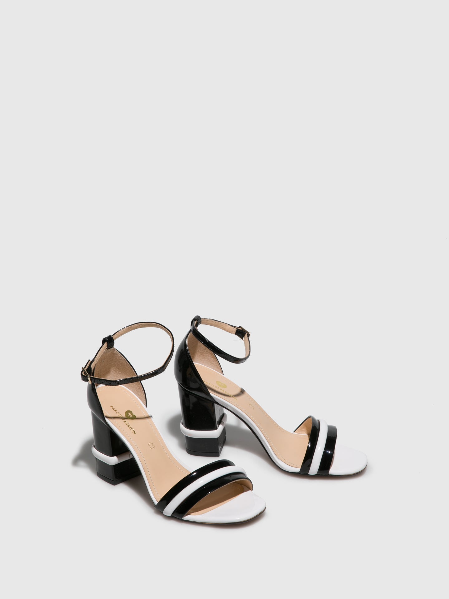 Parodi Passion Black Ankle Strap Sandals