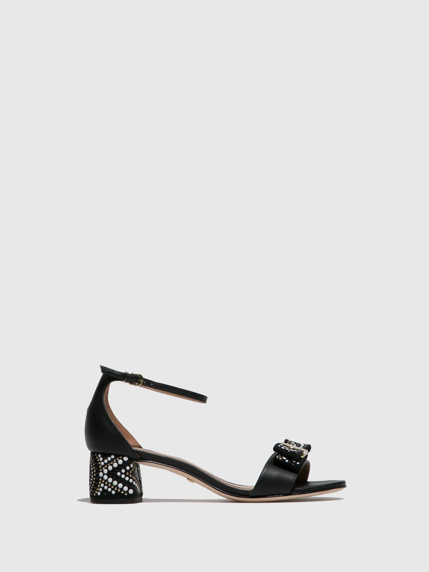 Parodi Passion Black Ankle Strap Sandals