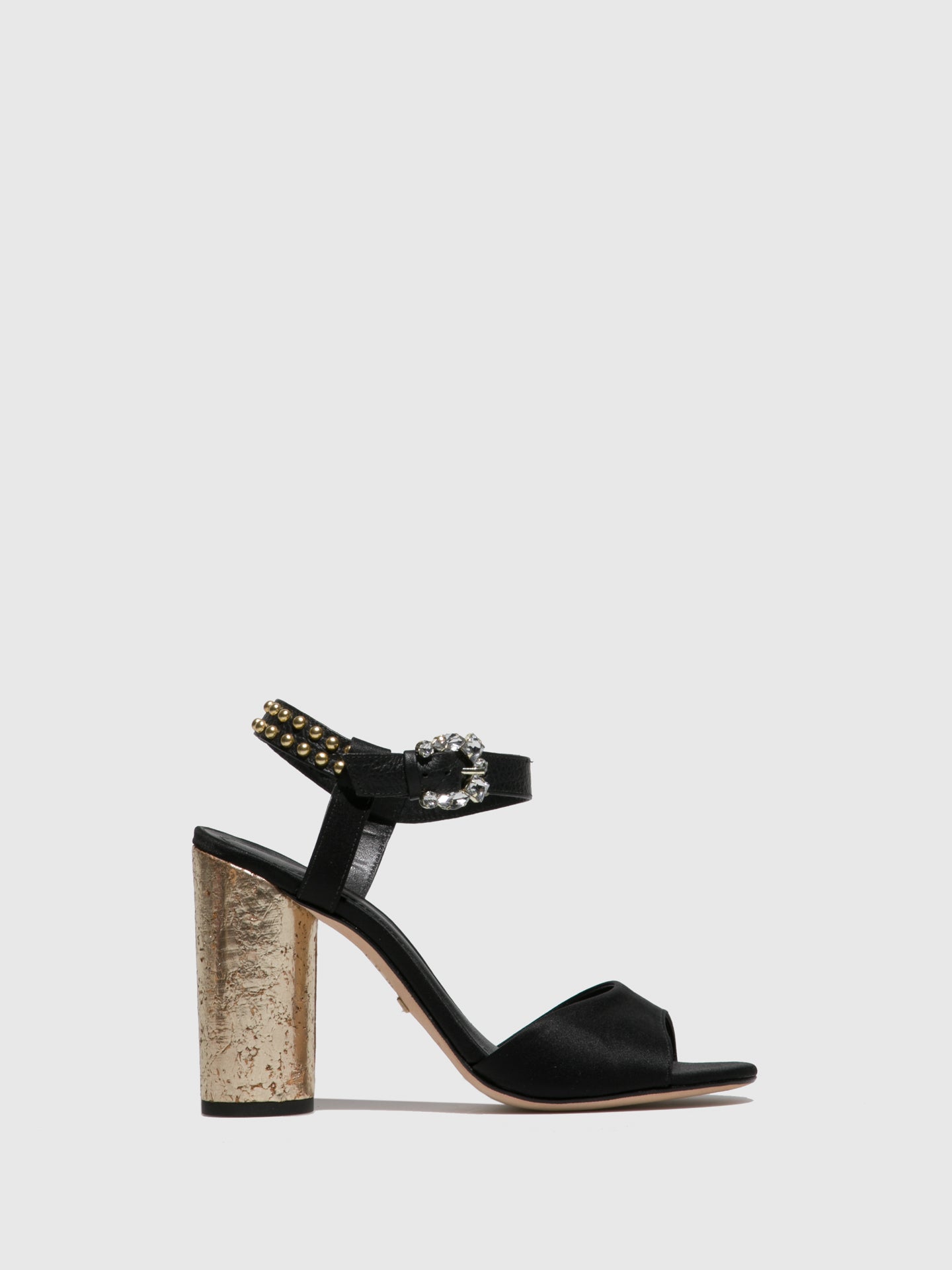 Parodi Passion Black Buckle Sandals