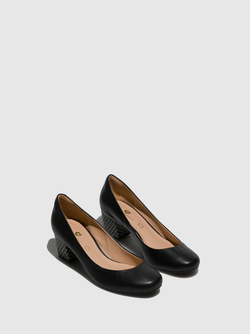 Parodi Passion Black Round Toe Shoes