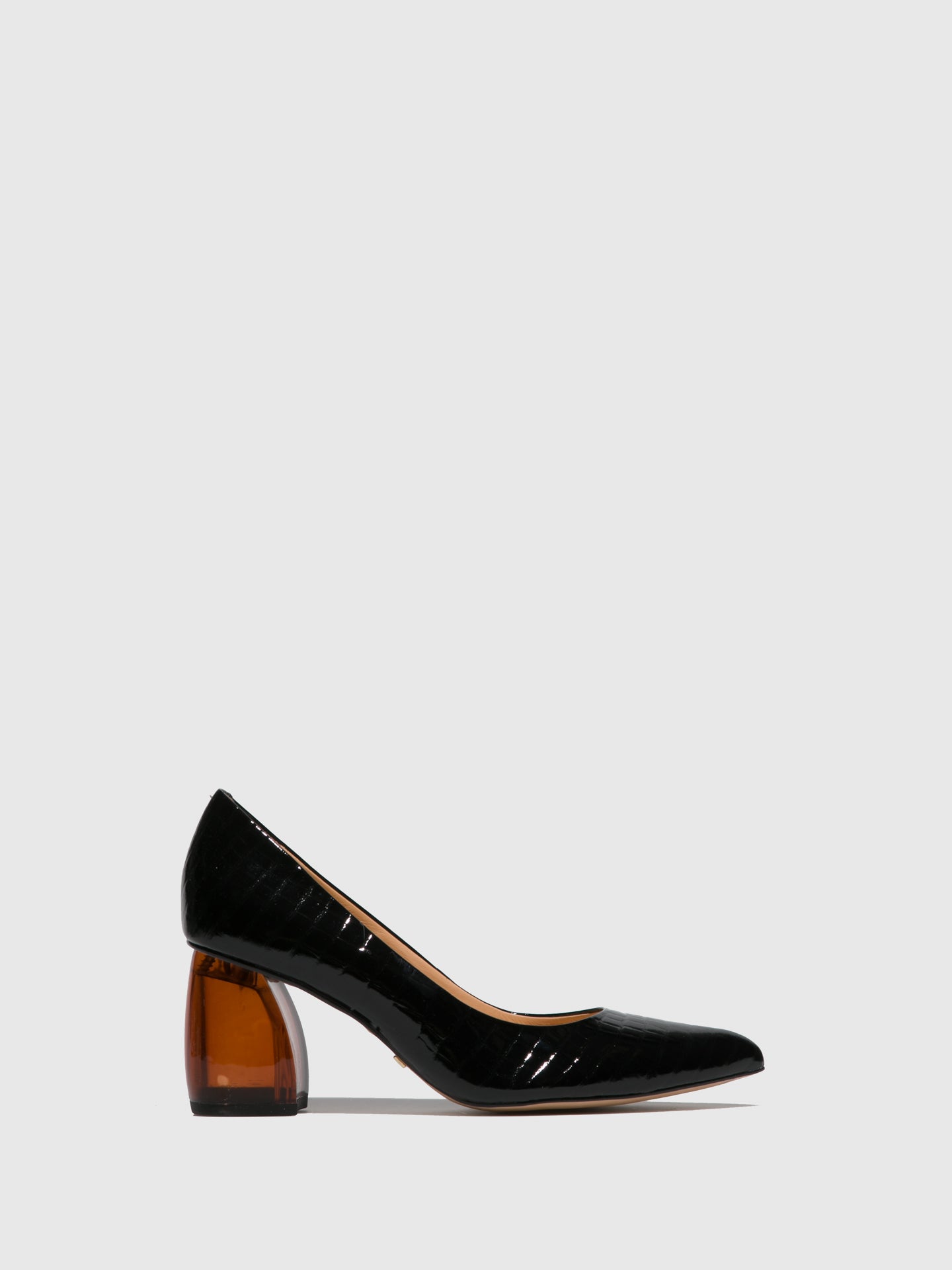 Parodi Passion Black Chunky Heel Shoes