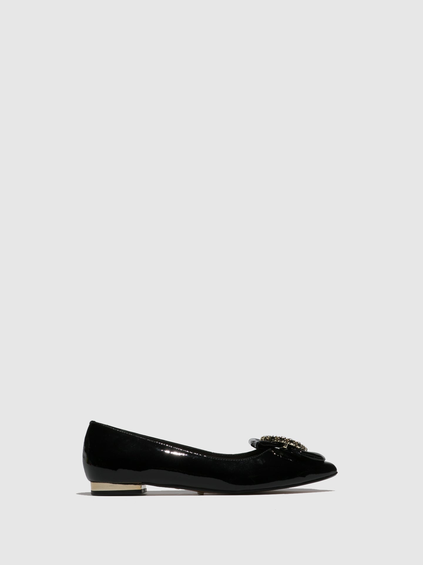 Parodi Passion Black Flat Shoes