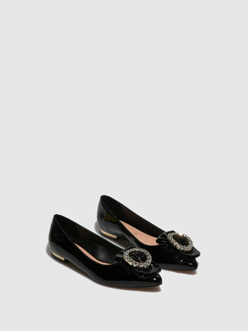 Parodi Passion Black Flat Shoes