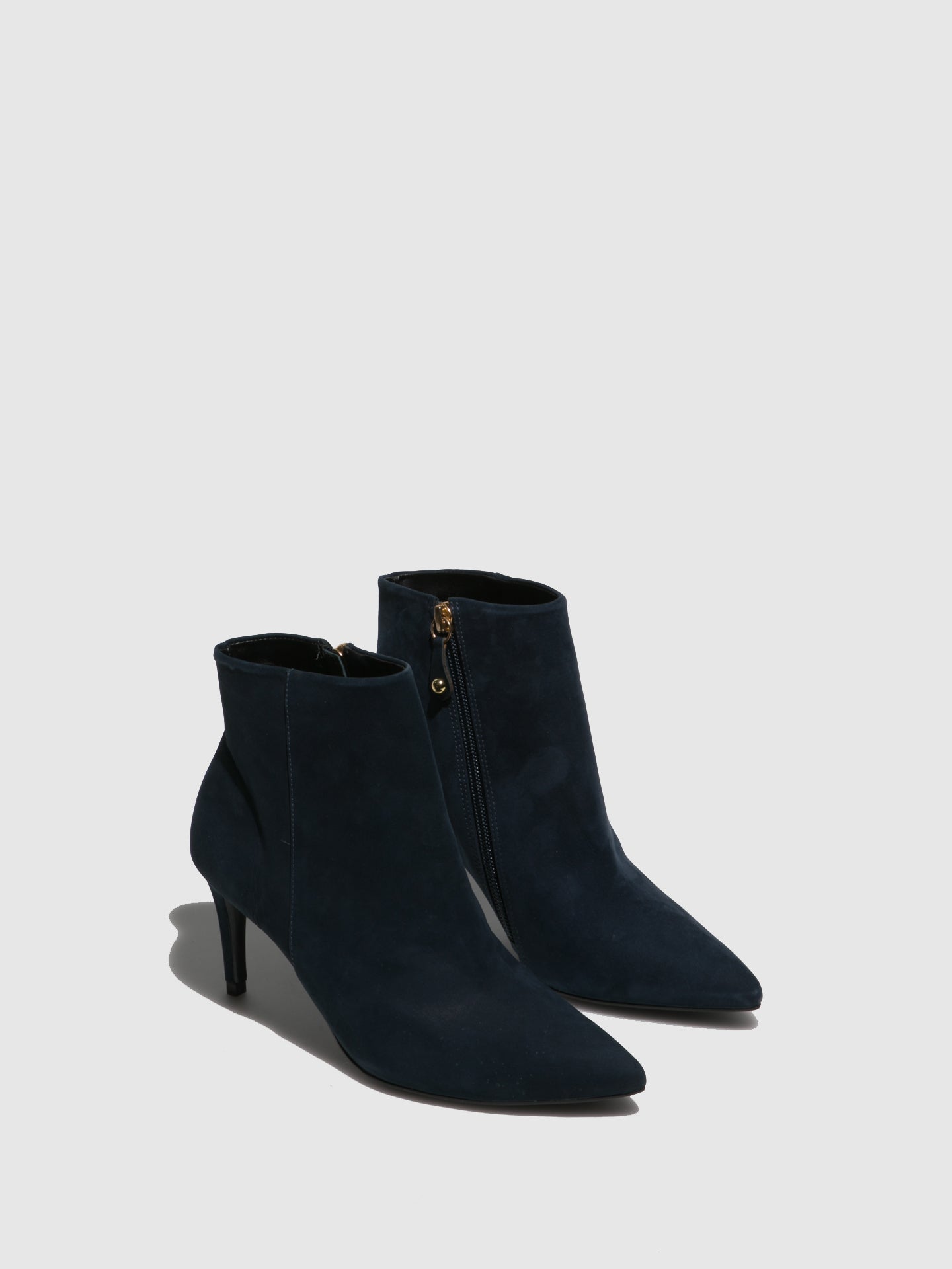 Parodi Passion Navy Pointed Toe Ankle Boots