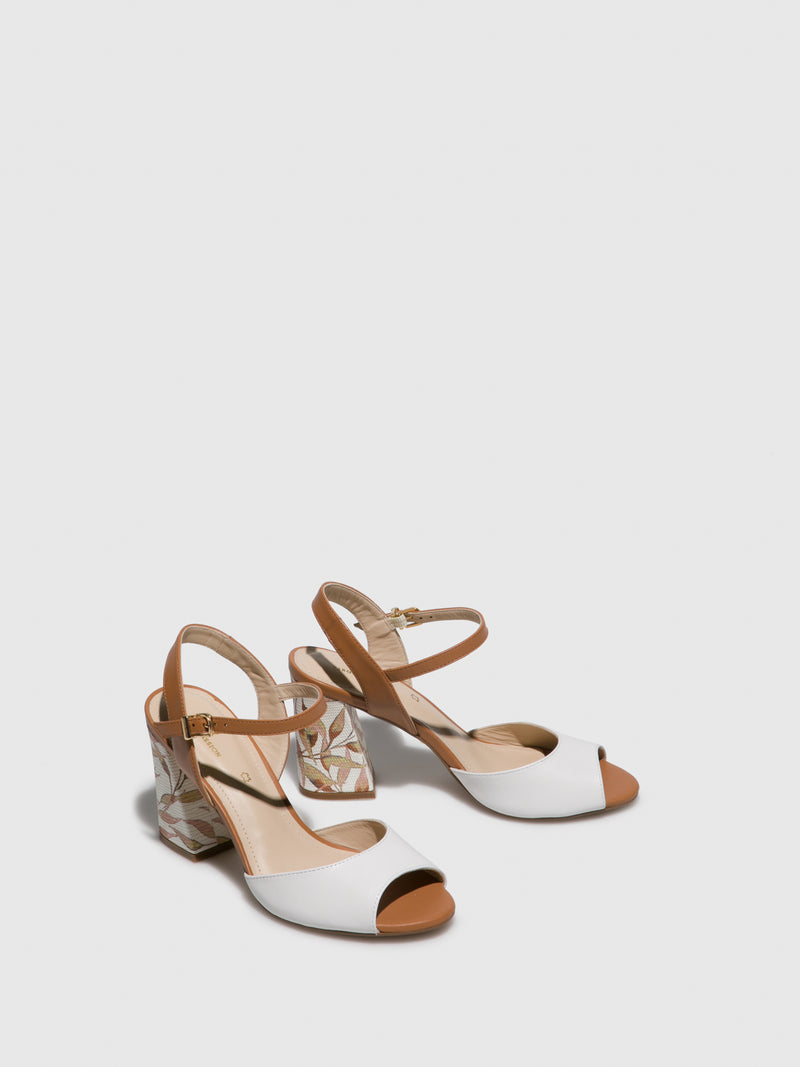 Parodi Passion Camel Chunky Heel Sandals