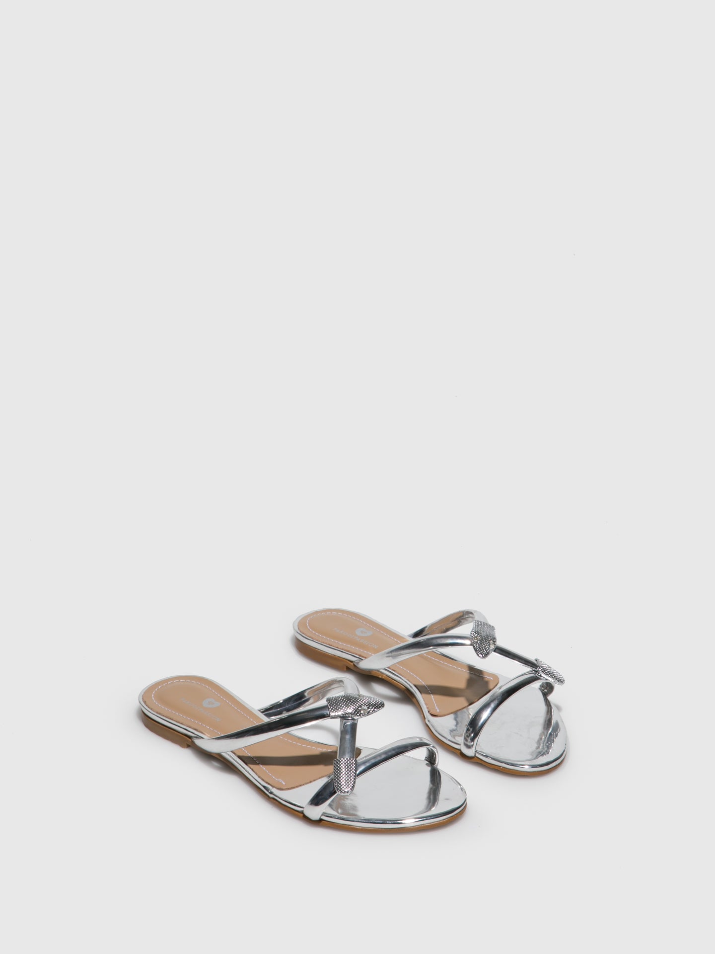 Parodi Passion Silver Casual Flip-Flops