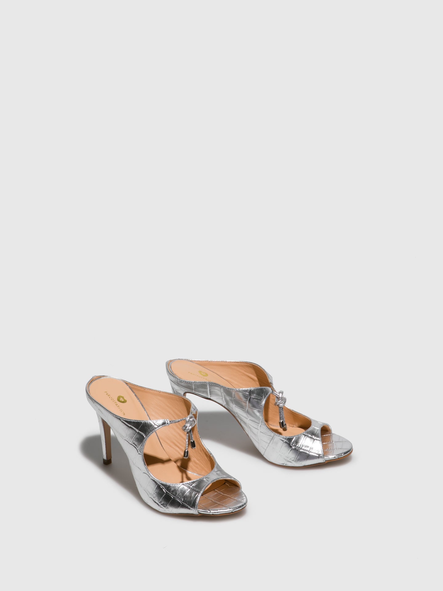 Parodi Passion Silver Open Toe Sandals