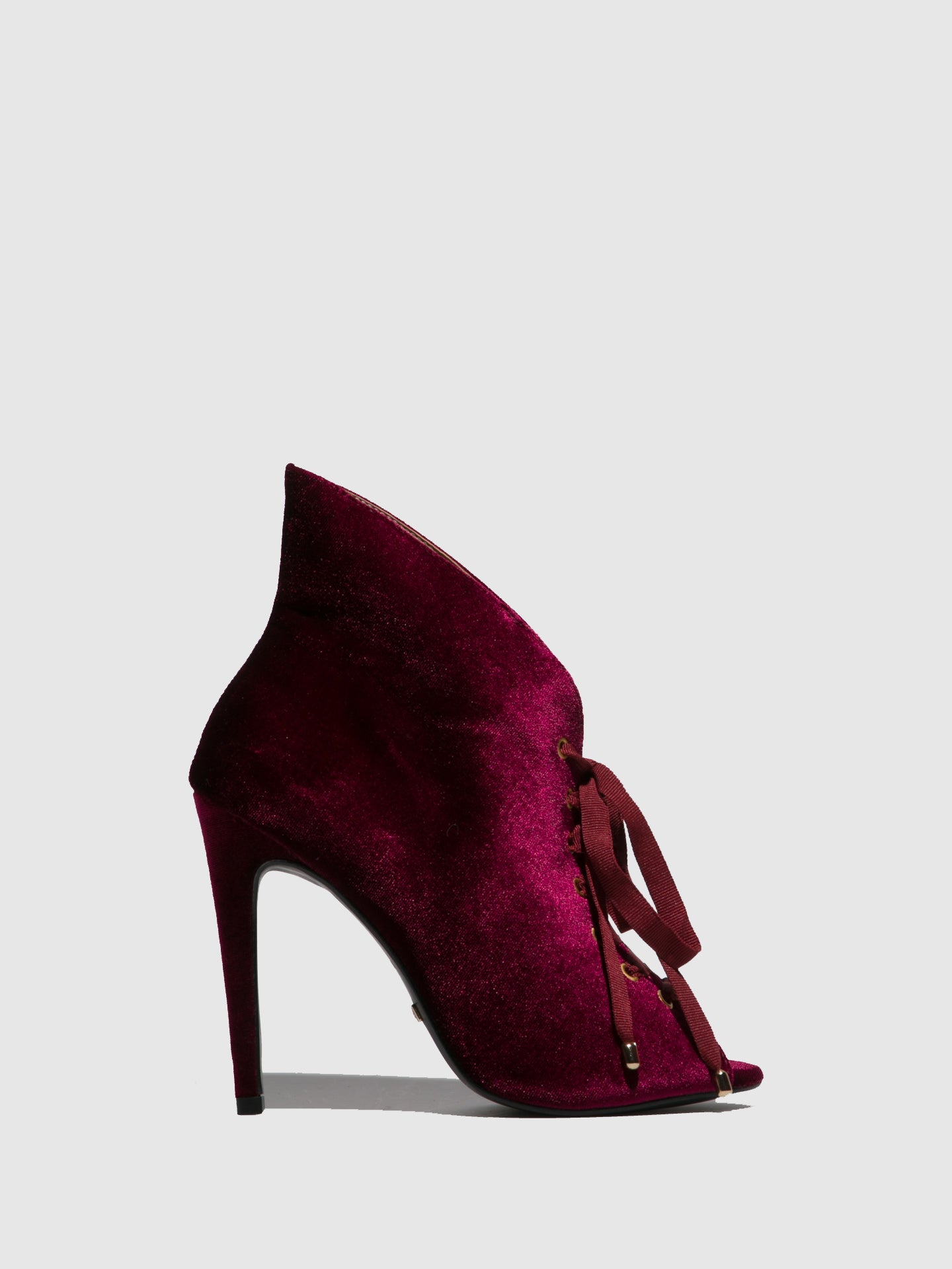 Parodi Passion Burgundy Round Toe Ankle Boots