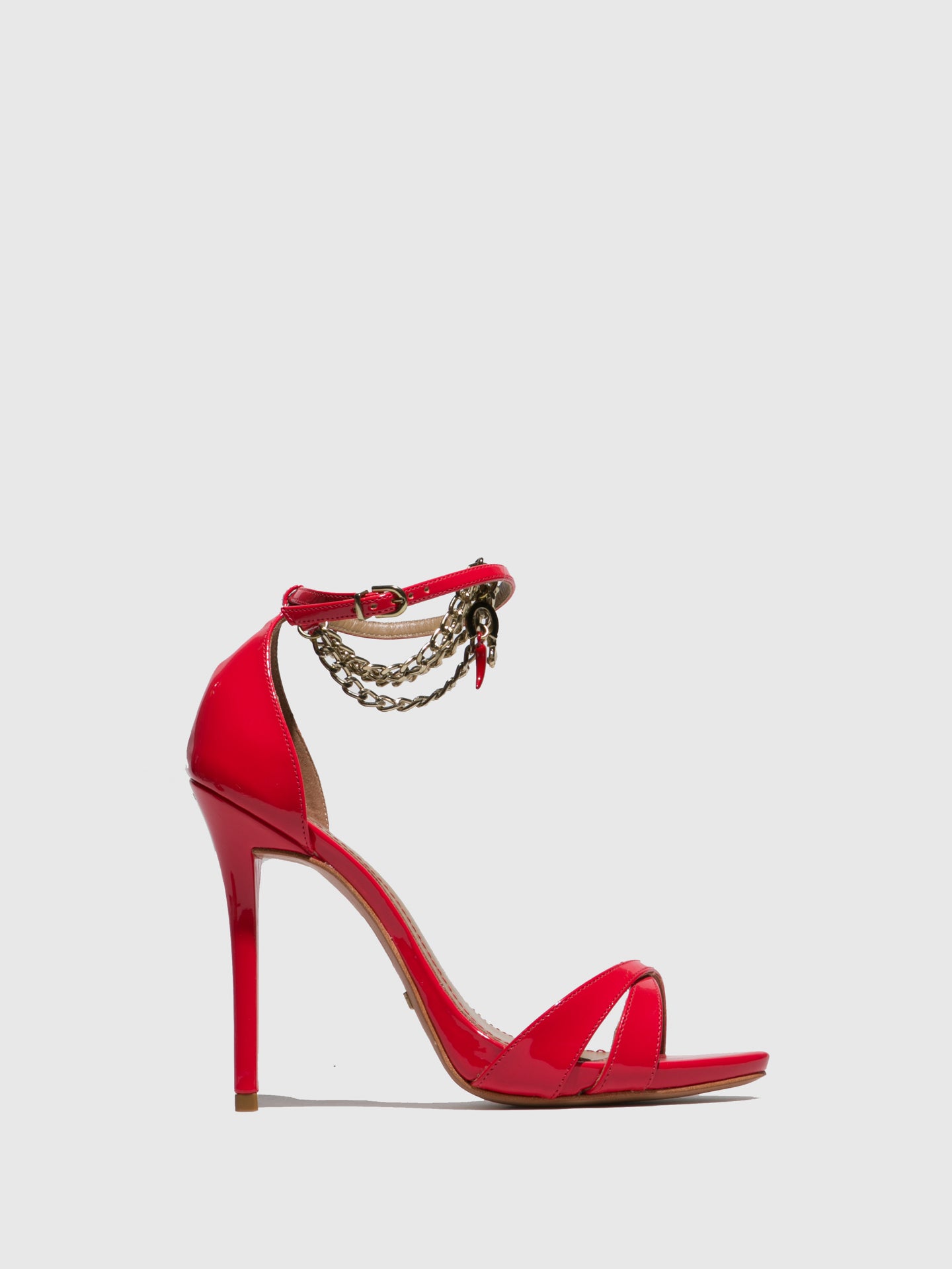 Parodi Passion Red Ankle Strap Sandals