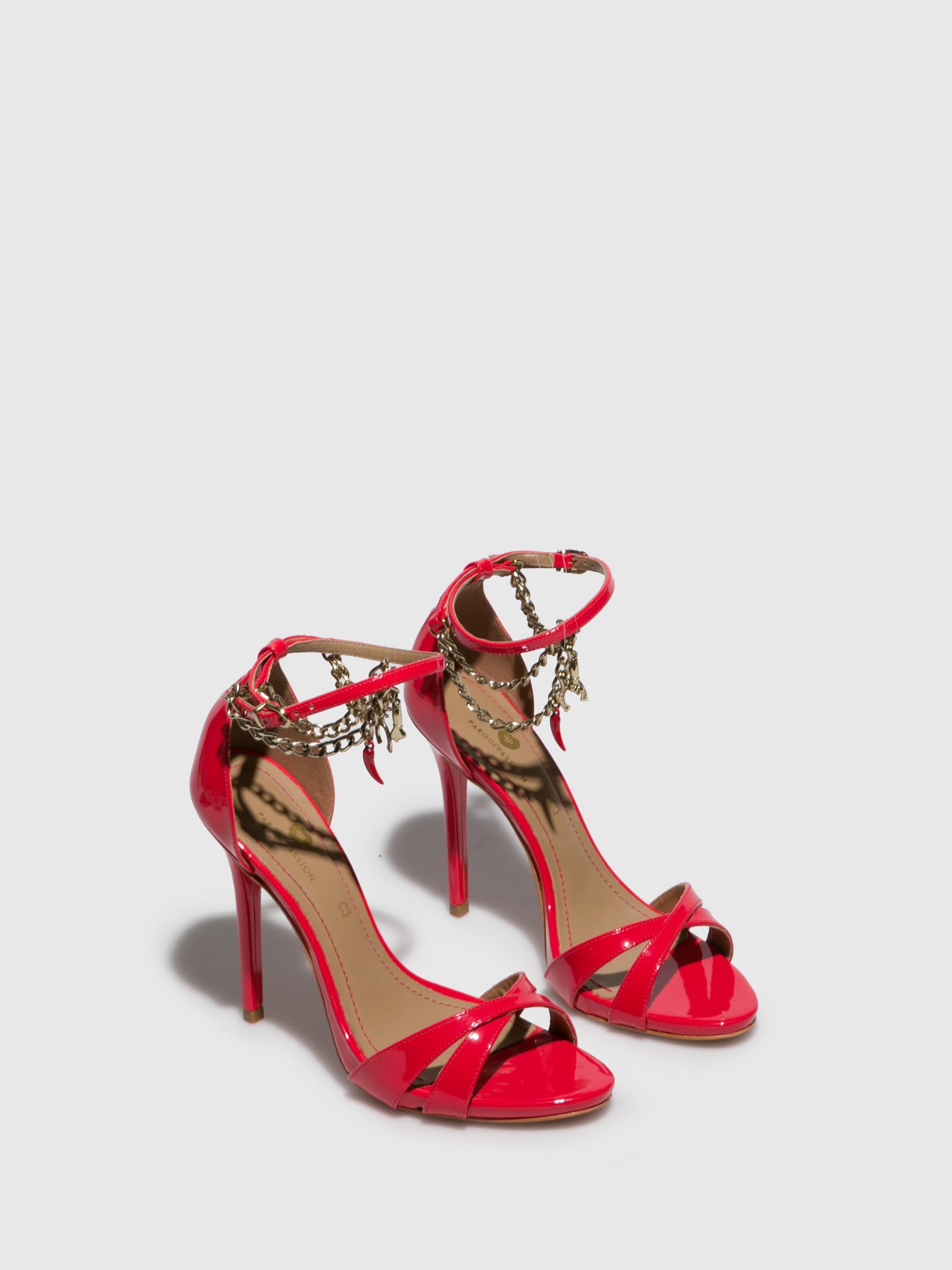 Parodi Passion Red Ankle Strap Sandals