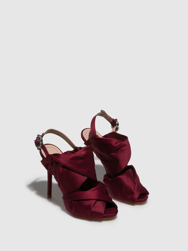 Parodi Passion Burgundy Round Toe Shoes