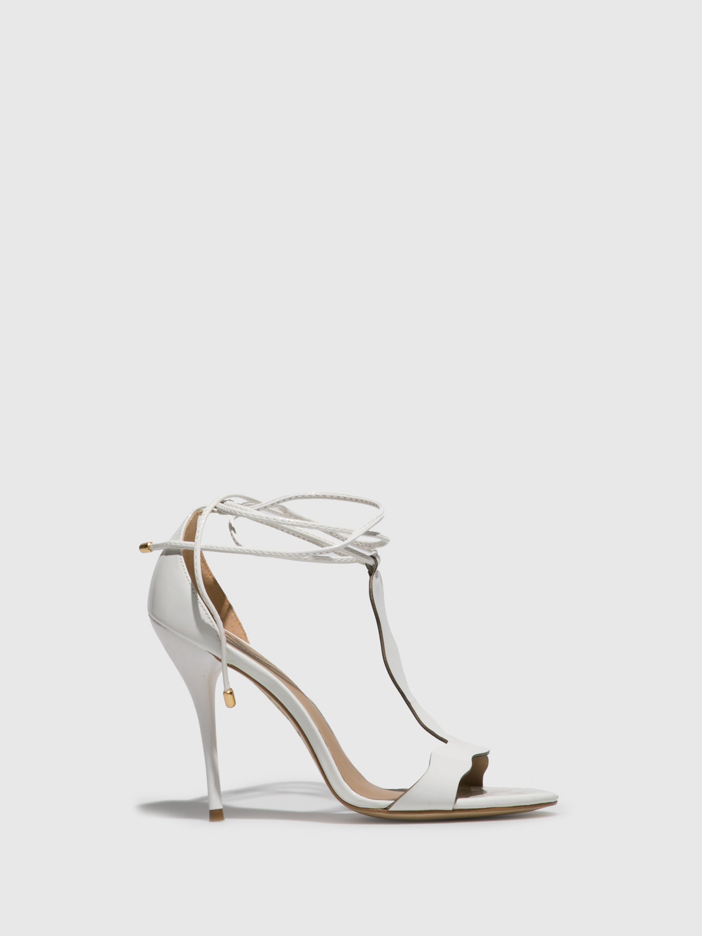 Parodi Passion White Ankle Strap Sandals