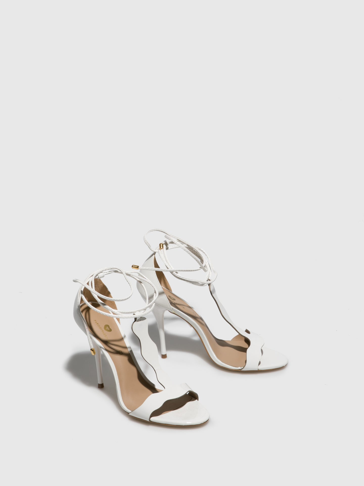 Parodi Passion White Ankle Strap Sandals