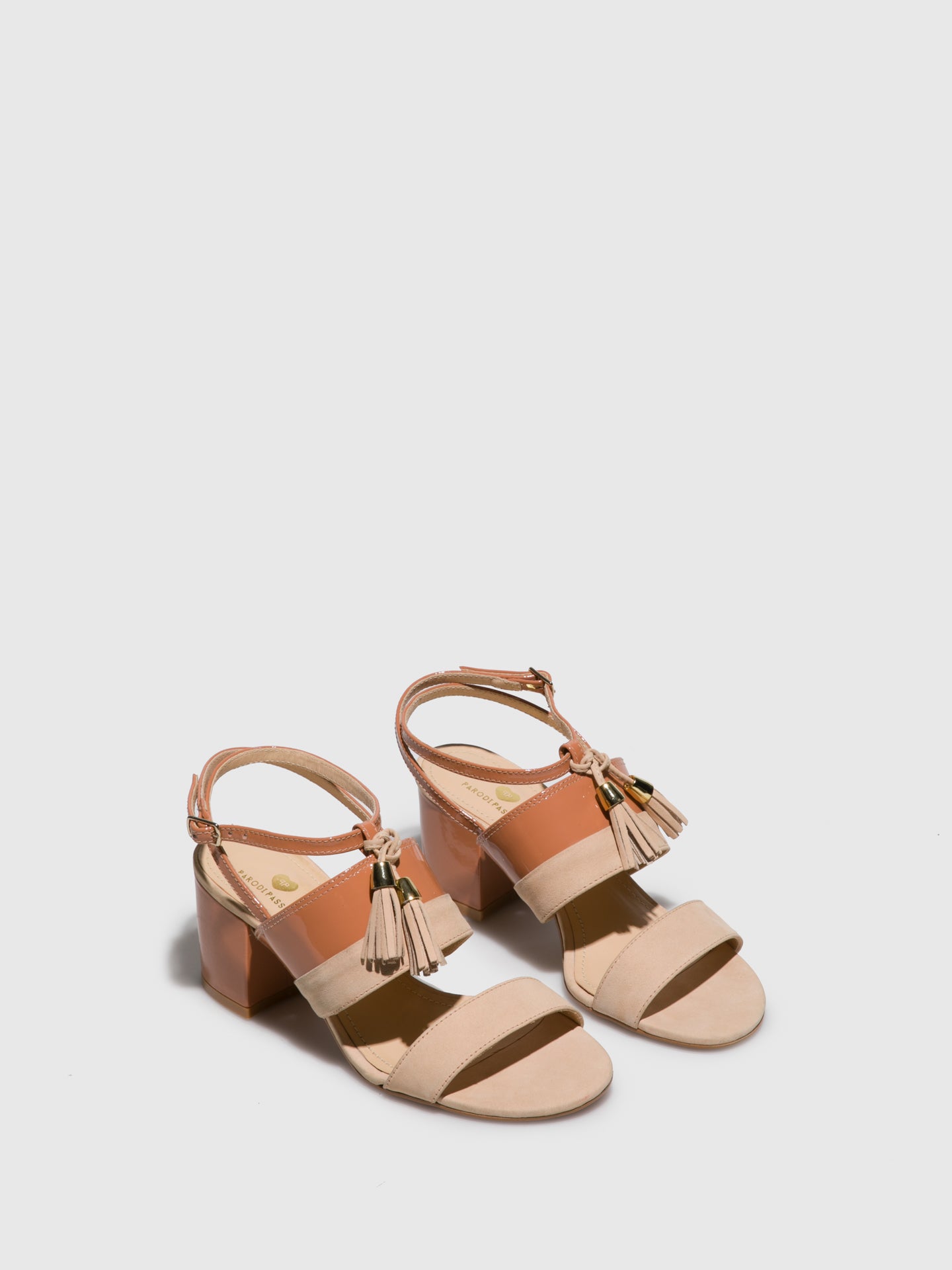 Parodi Passion Beige Appliqués Sandals