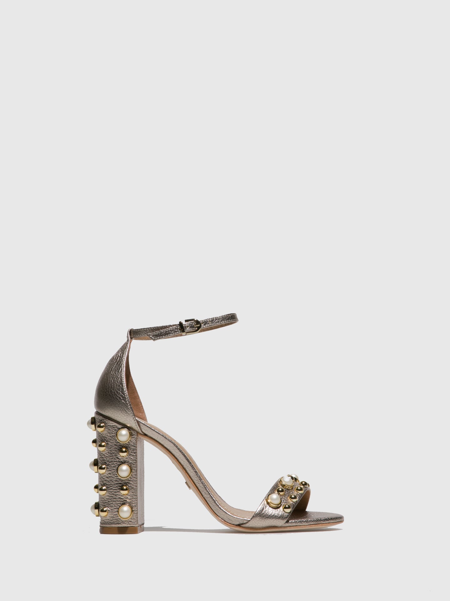 Parodi Passion Beige Ankle Strap Sandals