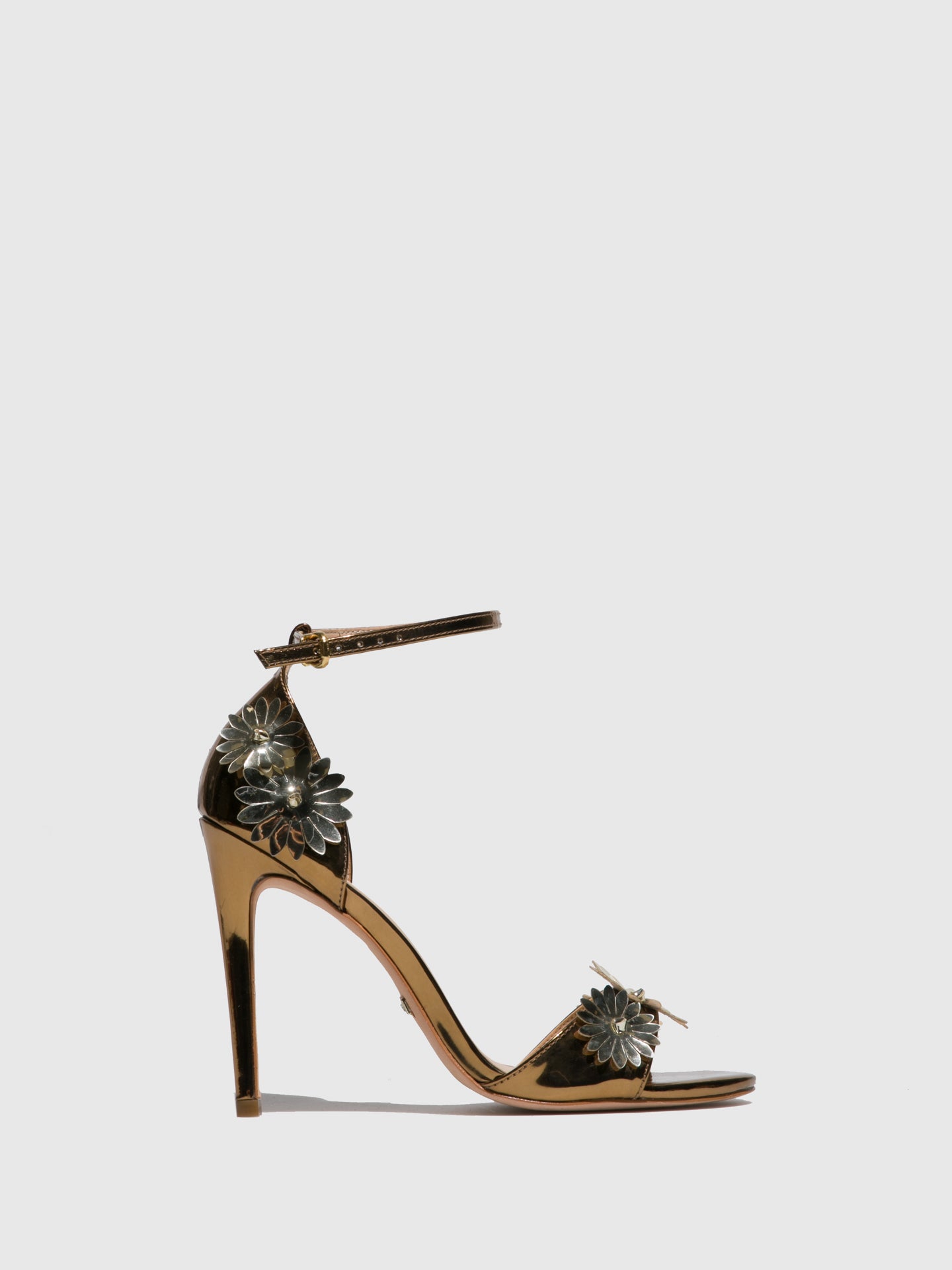 Parodi Passion Gold Ankle Strap Sandals