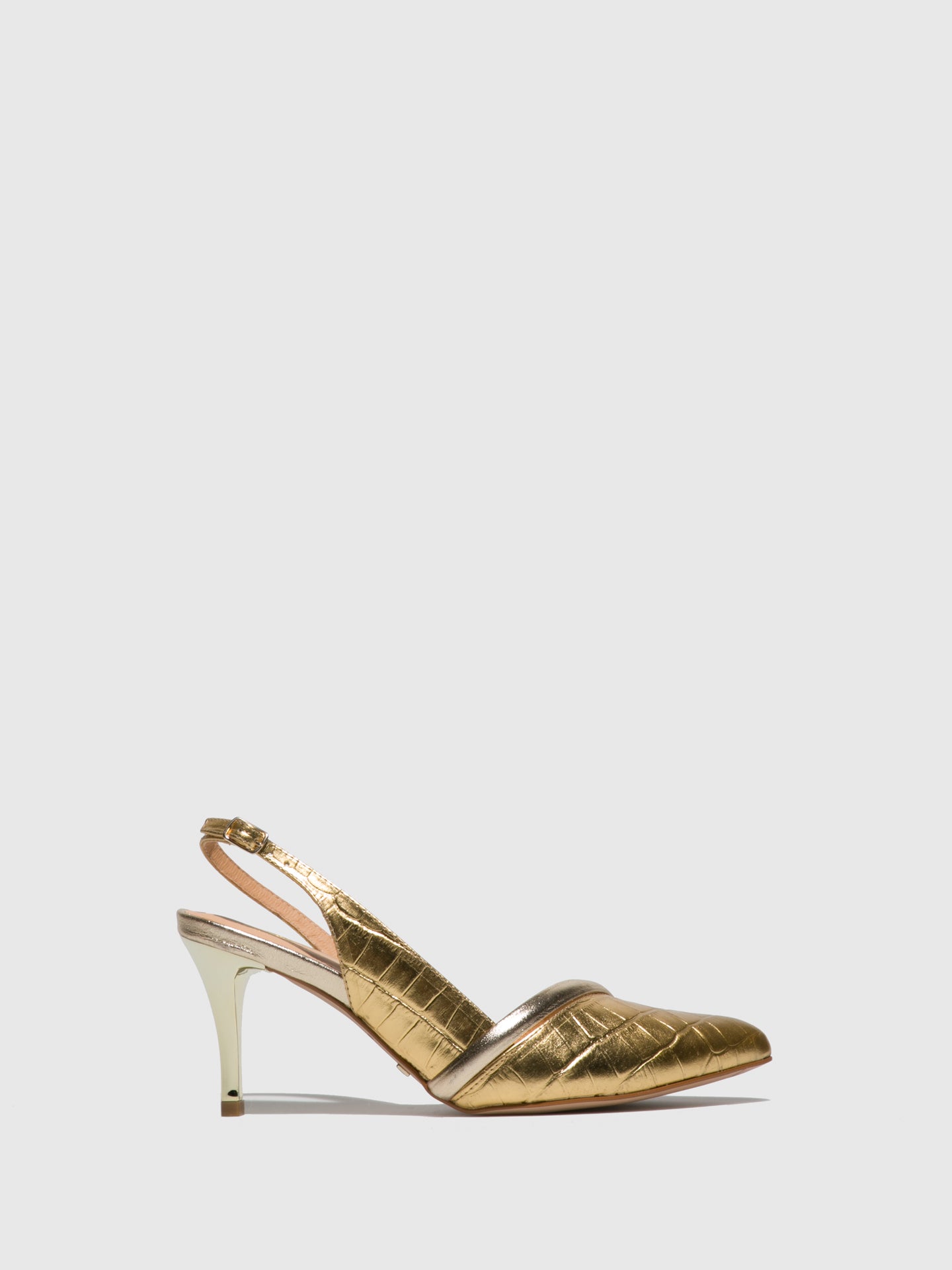 Parodi Passion Gold Sling-Back Sandals