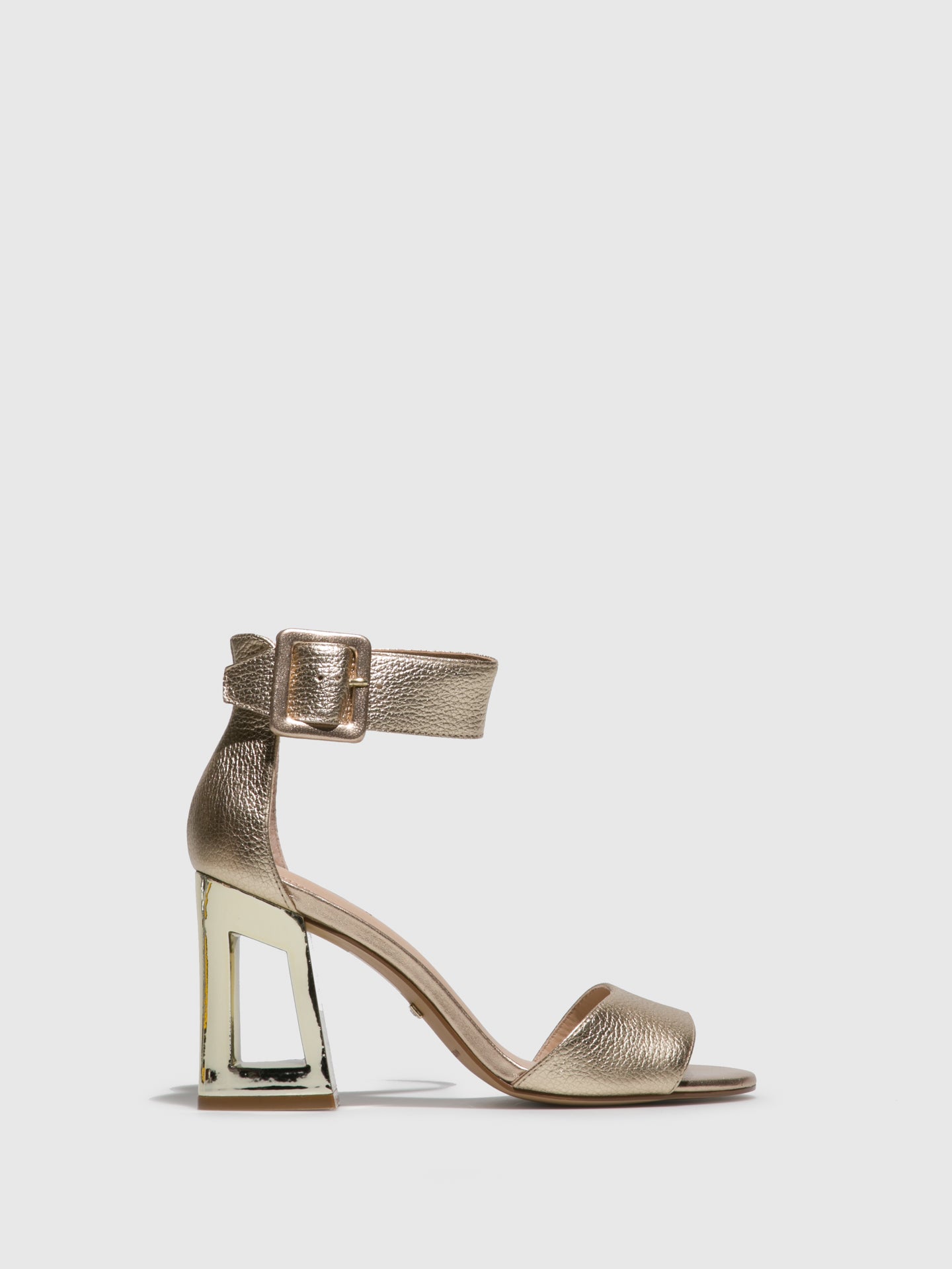 Parodi Passion Gold Ankle Strap Sandals