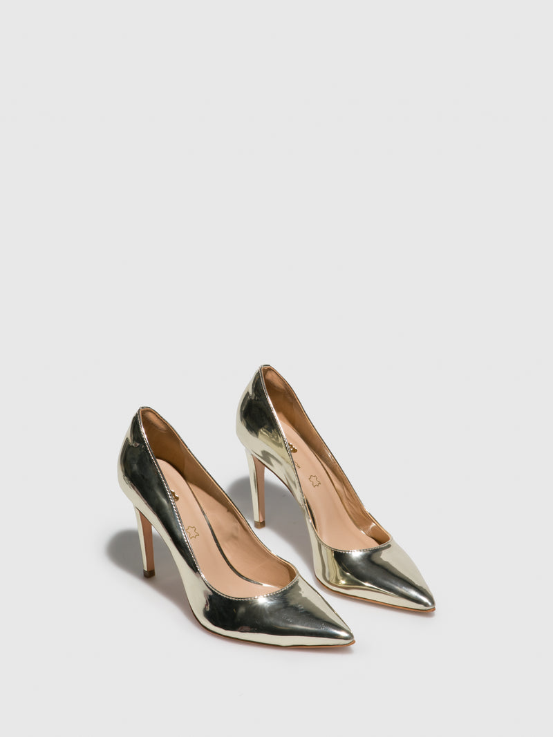 Parodi Passion Gold Stiletto Shoes