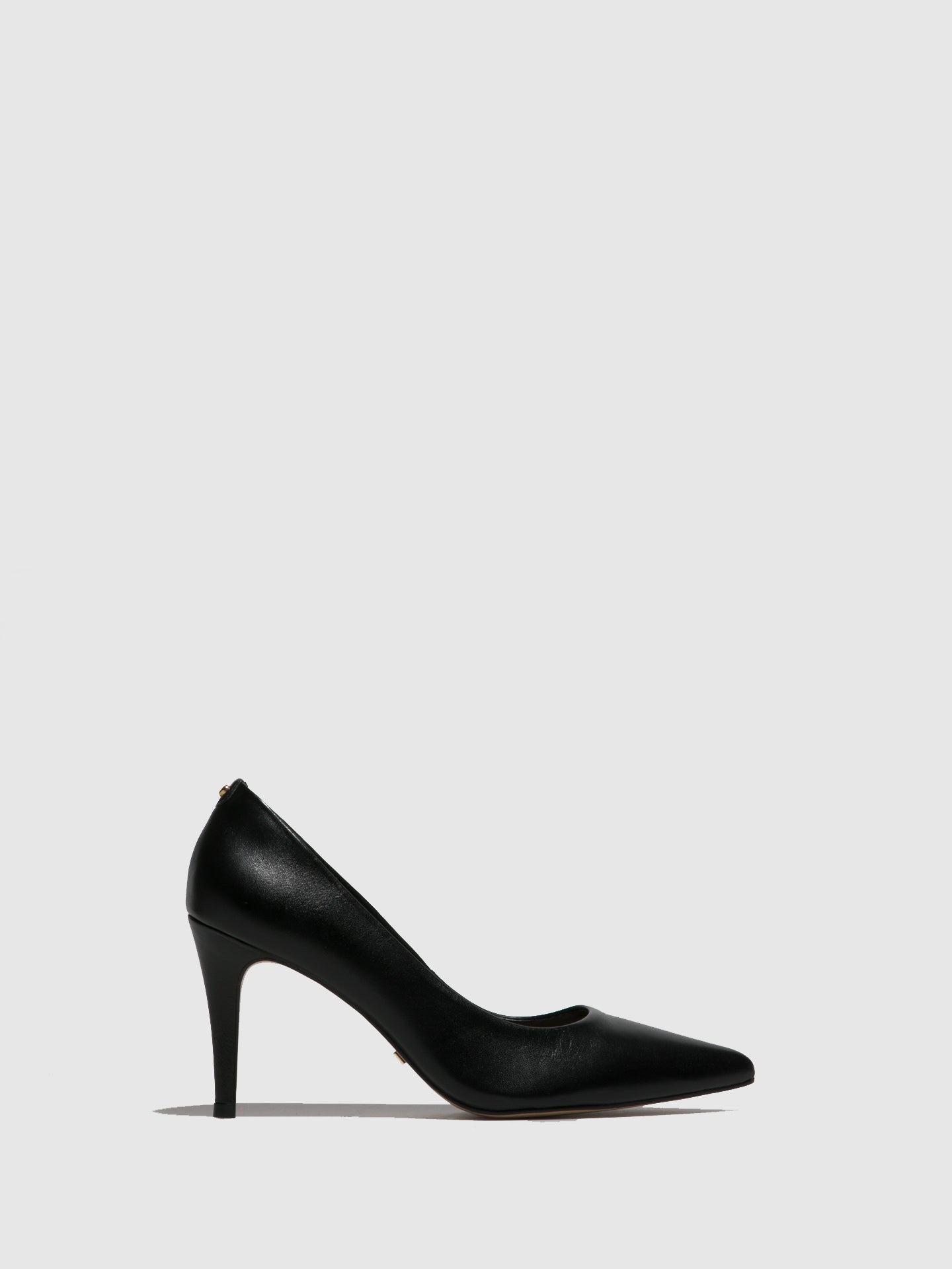 Parodi Stiletto Black Leather Stiletto Shoes