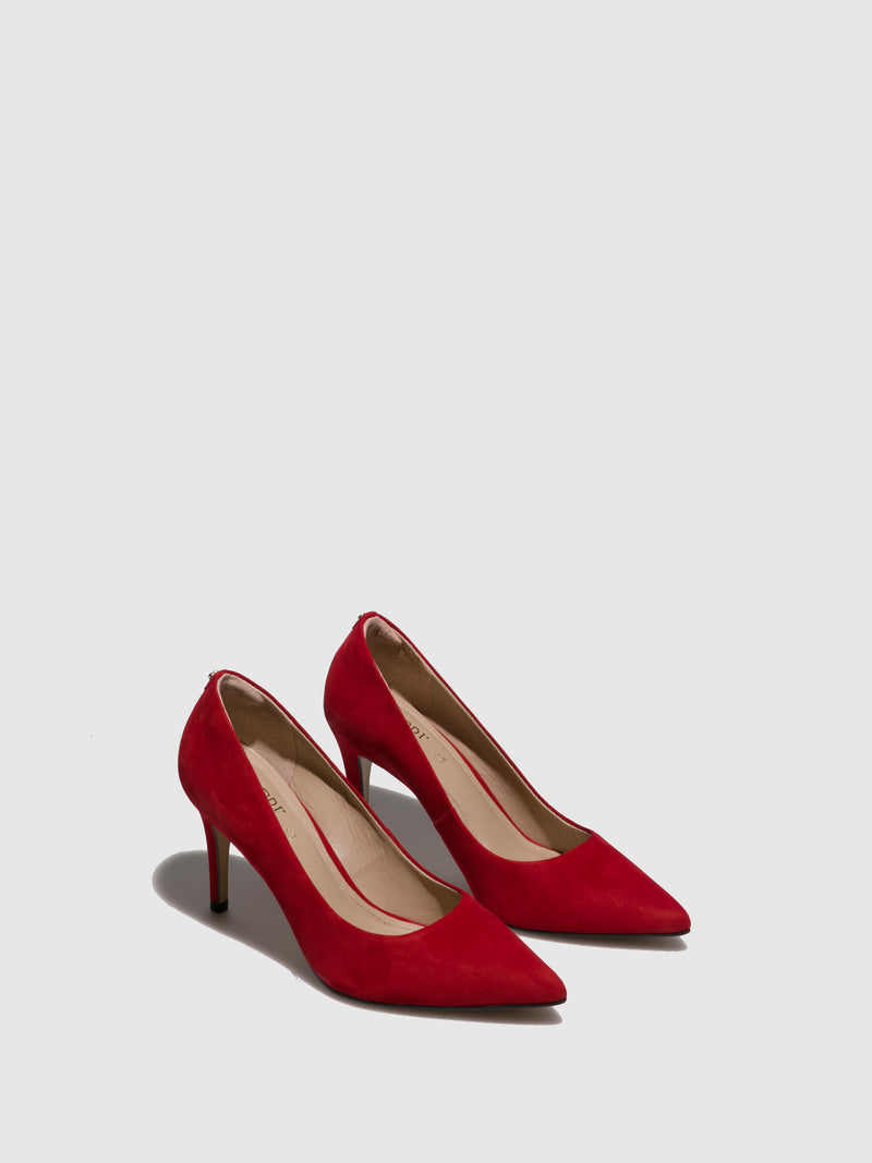 Parodi Stiletto Red Suede Stiletto Shoes