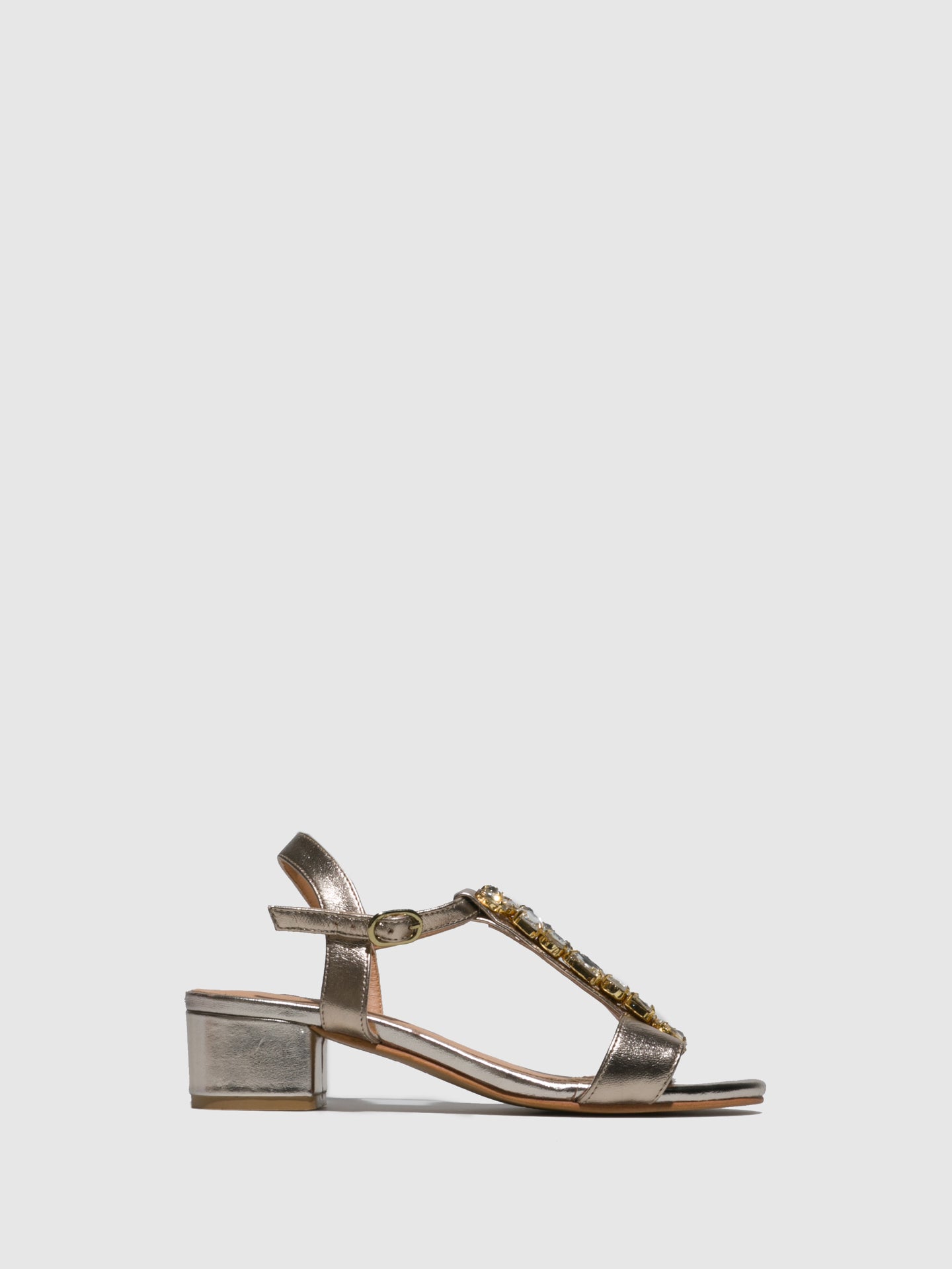 Parodi Sunshine Gold Appliqués Sandals