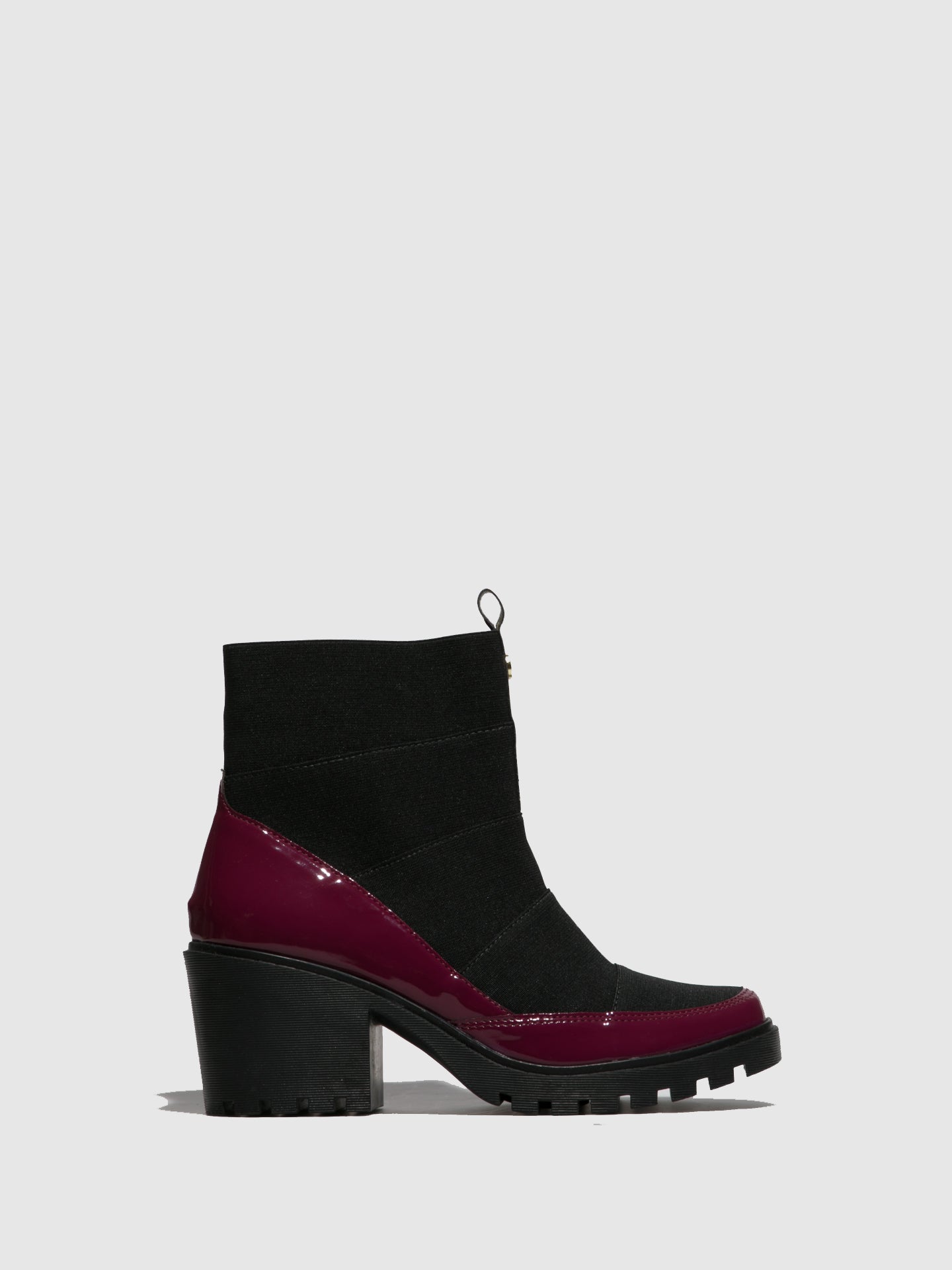 Petite Jolie By Parodi Burgundy Round Toe Ankle Boots